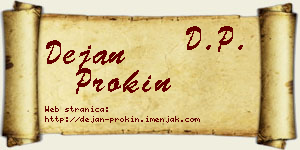 Dejan Prokin vizit kartica